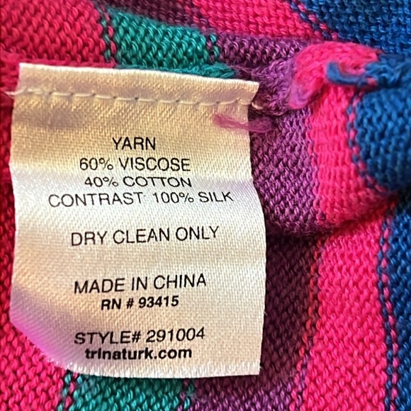 Trina Turk Multicolored Halter Dress Size Small - Picture 7 of 8